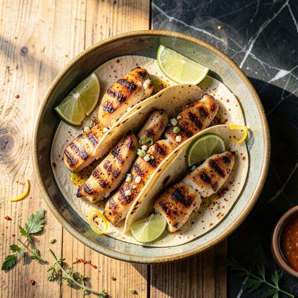 Grilled Chicken Tacos Recipe: Charred Corn and Avocado Freshness Grilled Chicken Tacos Recipe: Charred Corn and Avocado Freshness