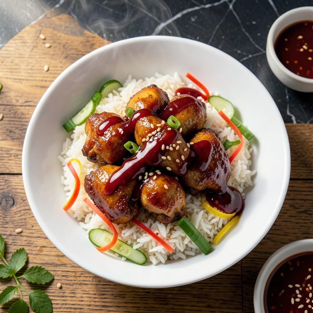 Spicy Chicken Rice Bowl Recipe: Wok-Tossed with Bold Flavors