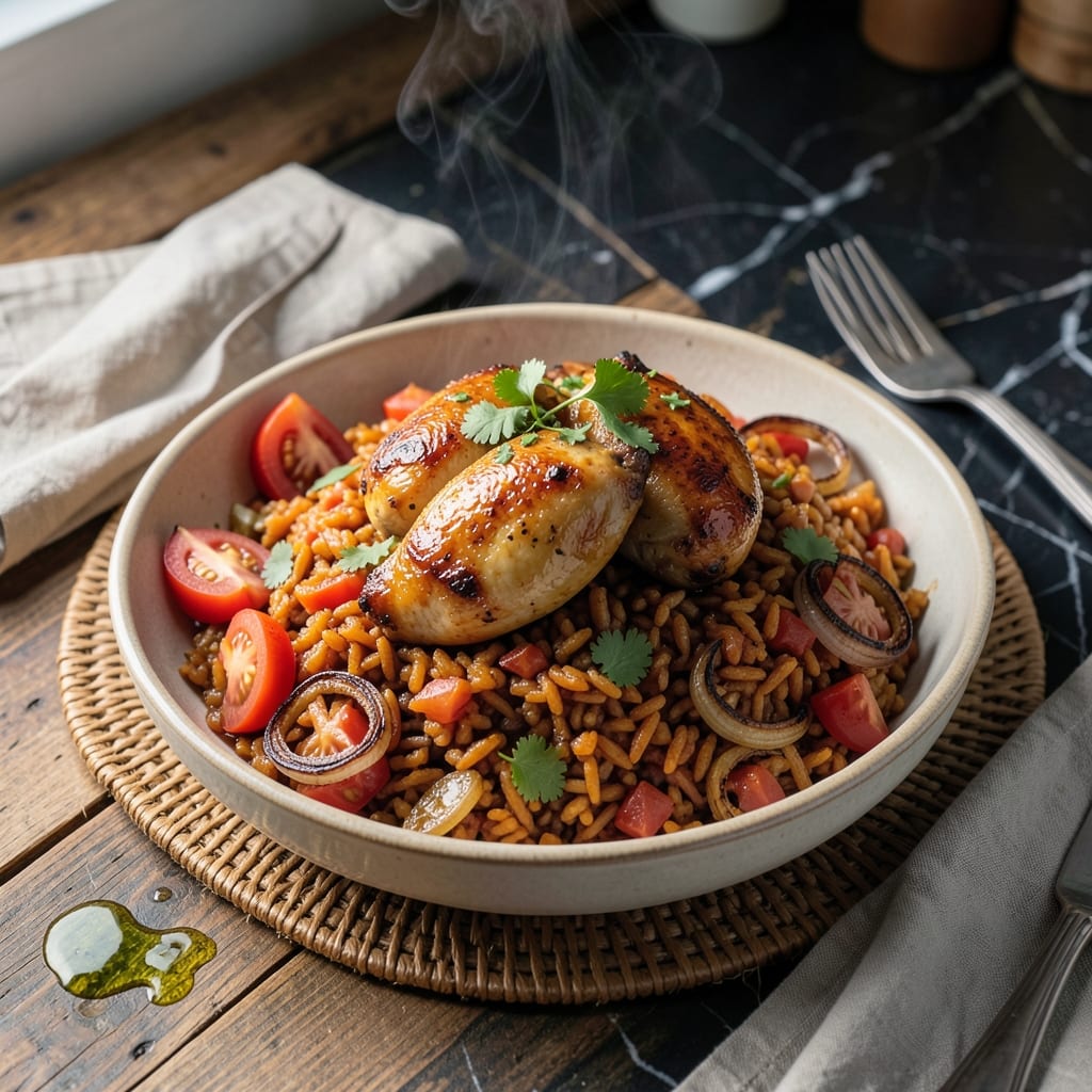 Ghanaian Jollof Rice Recipe With Chicken: West African Flavor in One Pot