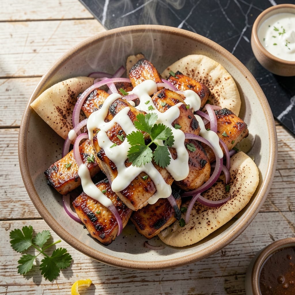 Chicken Shawarma Recipe: Middle Eastern Spice Blend with Garlic Yogurt Marinade