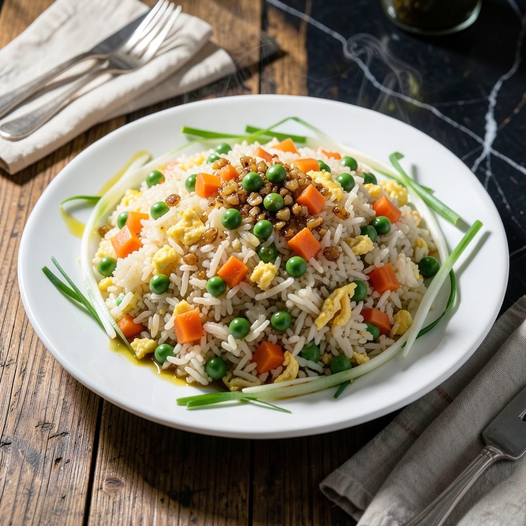 Fried Rice Recipe With Peas And Carrots: Wok-Tossed Savory Classic Fried Rice Recipe With Peas And Carrots: Wok-Tossed Savory Classic