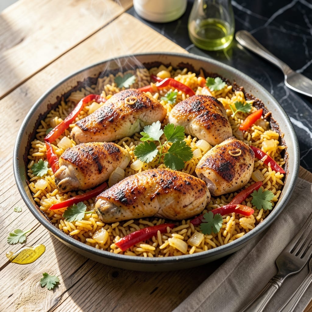 Chicken Paella Recipe Easy: Saffron-Infused Spanish One-Pan Meal