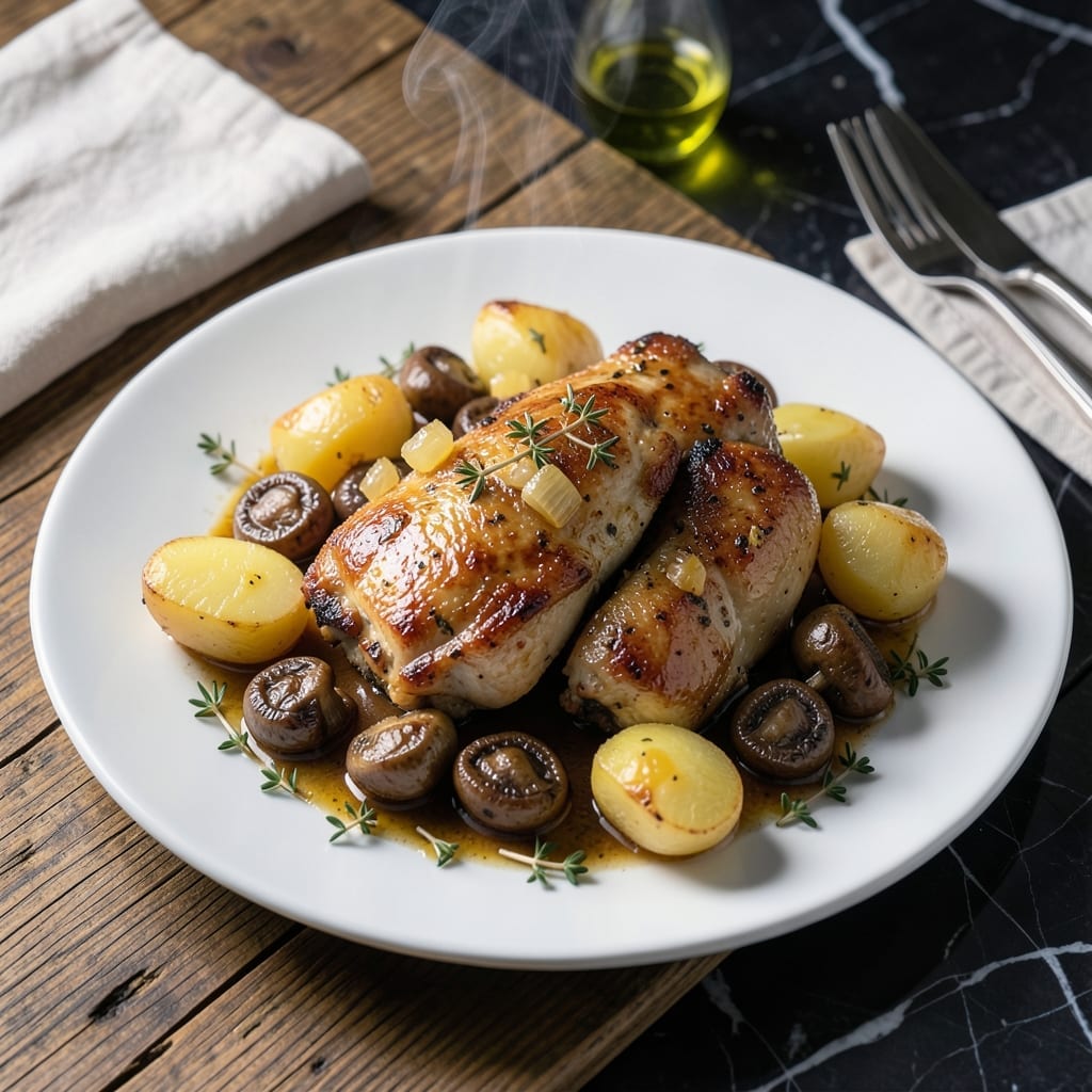 Chicken Mushroom Potato Recipe: Earthy One-Pan Comfort