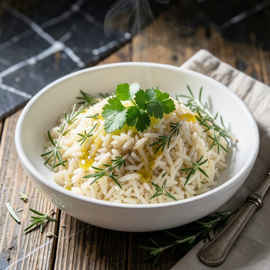 English Rice Recipe: Fragrant Basmati With Garden Herbs