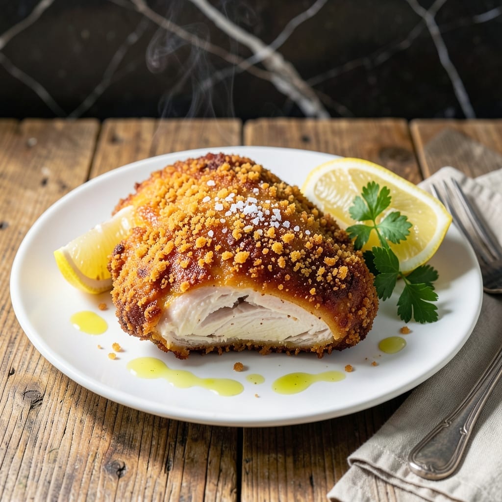 Crunchy Chicken Recipe: Double-Coated Golden Crispiness