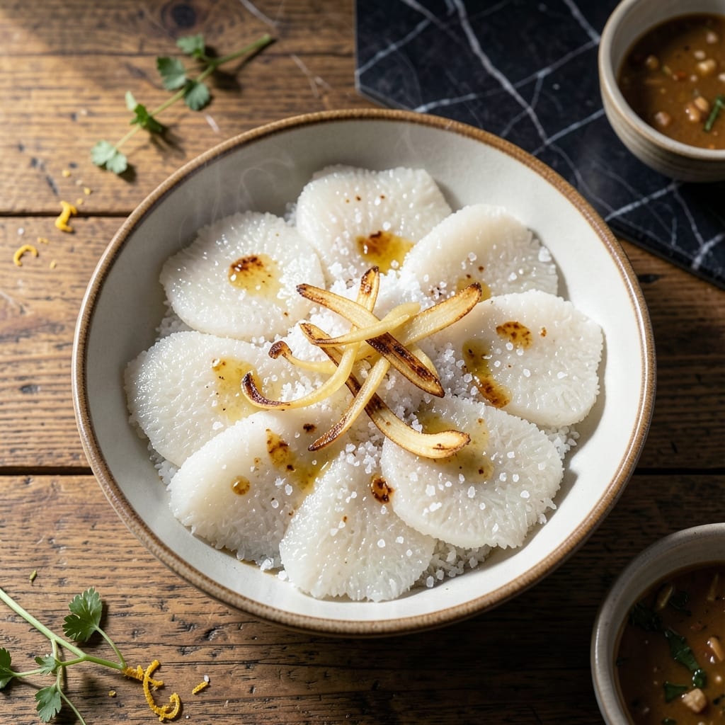 Daikon Rice Cake Recipe: Chewy Bites with Savory Depth