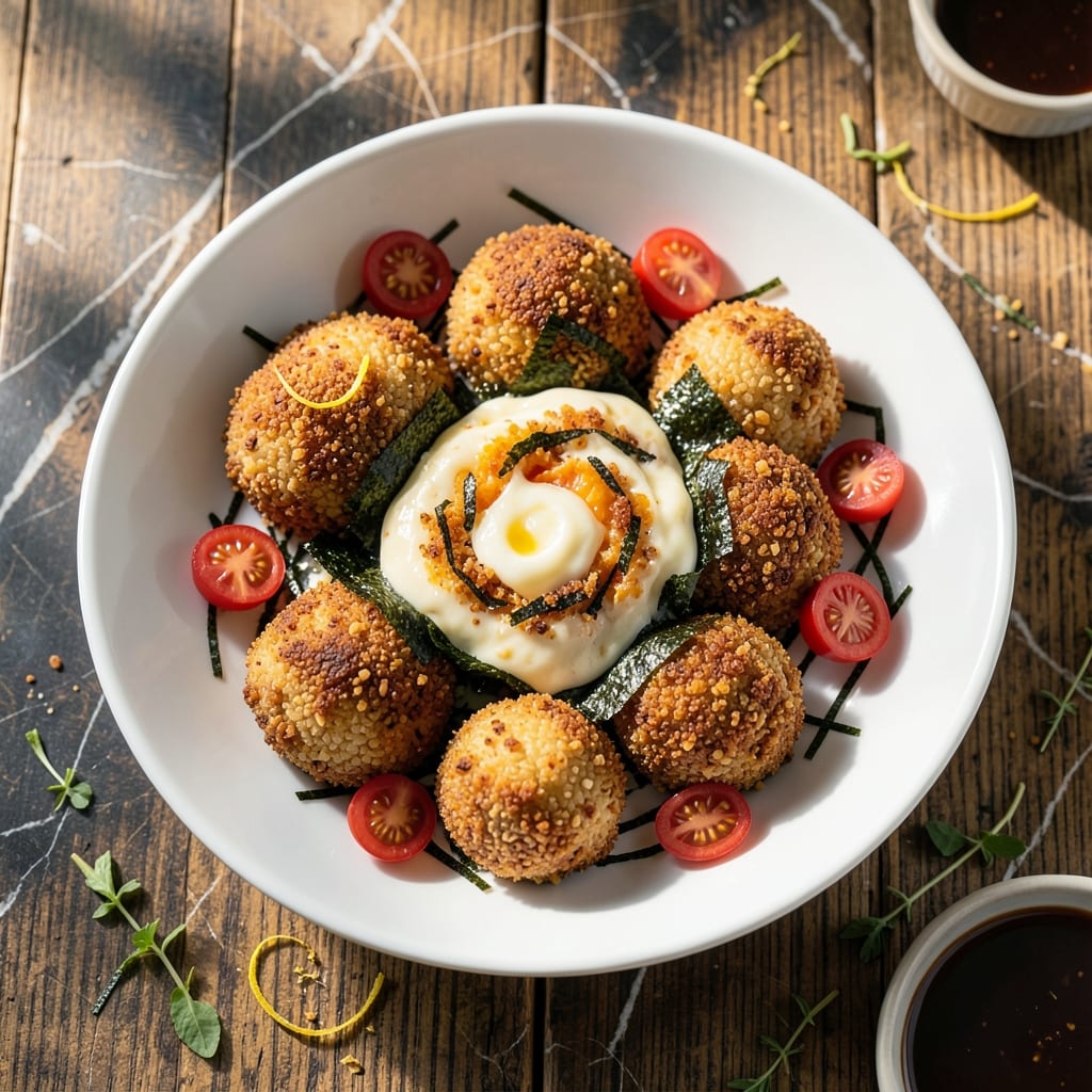 Rice Bomb Recipe: Crispy Exterior With Gooey Center Rice Bomb Recipe: Crispy Exterior With Gooey Center