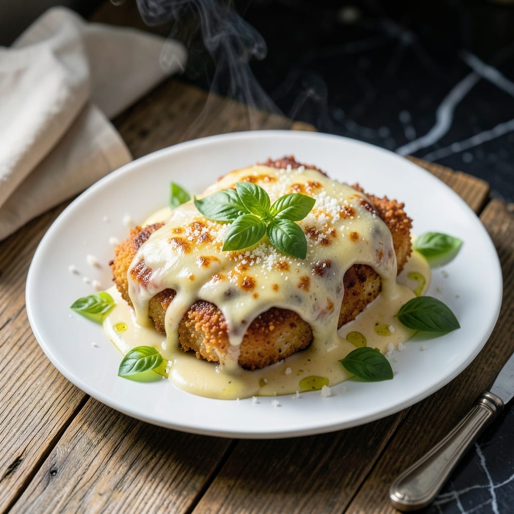 Chicken Parmesan Alfredo Recipe: Crispy Cutlets in Creamy Sauce Chicken Parmesan Alfredo Recipe: Crispy Cutlets in Creamy Sauce