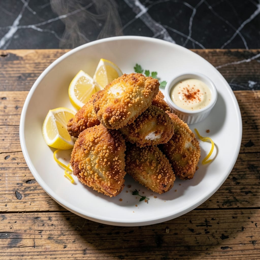 Chicken Goujons Recipe: Crunchy Bites With Golden Breadcrumbs Chicken Goujons Recipe: Crunchy Bites With Golden Breadcrumbs