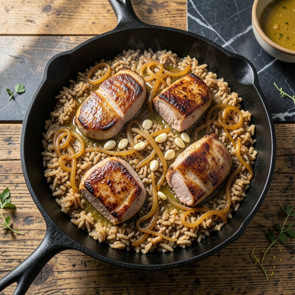 Pork Chop Brown Rice Casserole Recipe: Savory Bake With Tender Bites