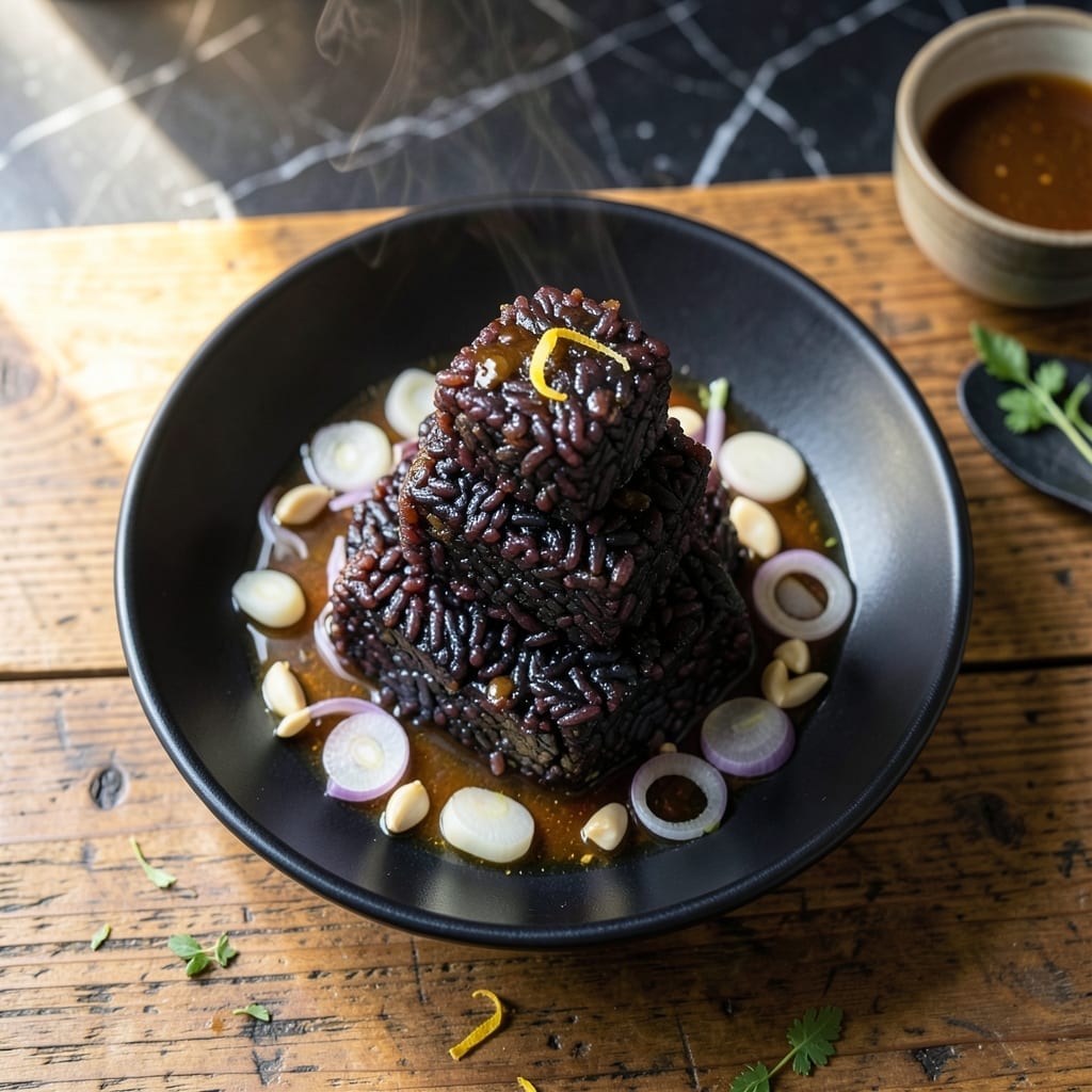 Black Rice Cake Recipe: Nutty Depth With Crispy Texture