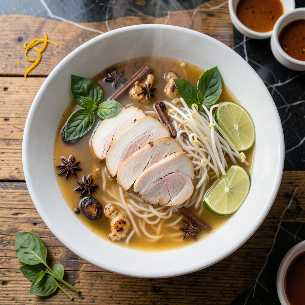 Chicken Pho Recipe: Aromatic Vietnamese Broth with Tender Chicken