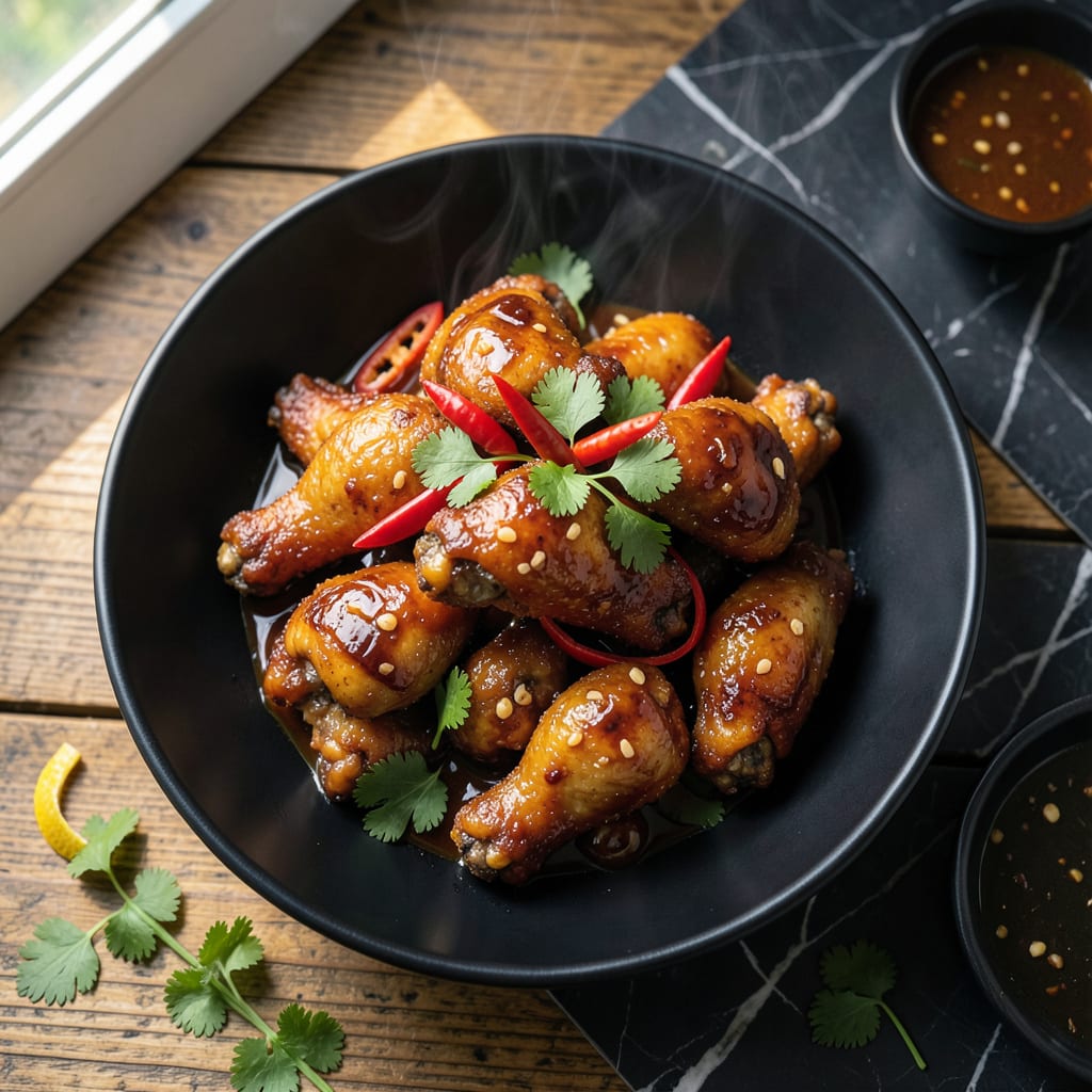 Comprehensive fish sauce chicken wings recipe visual reference
