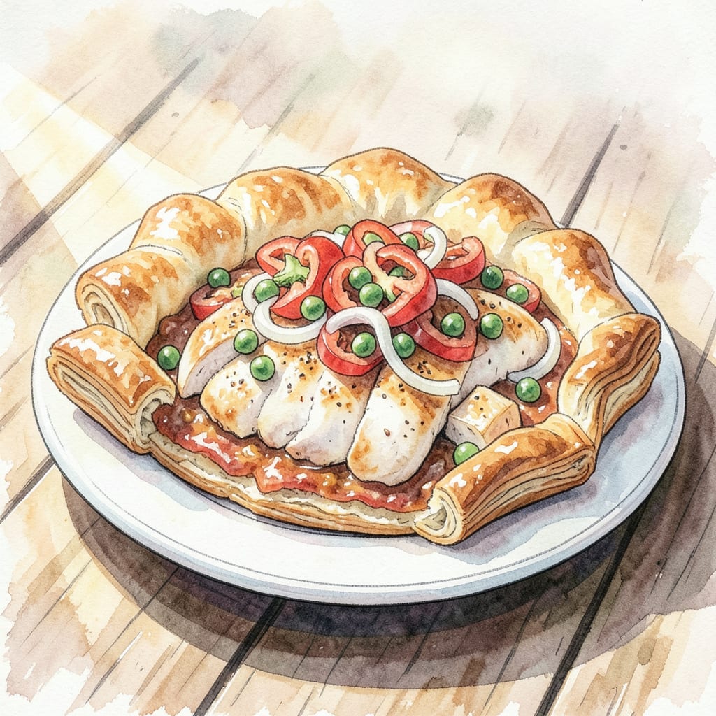 frozen chicken pot pie recipe detailed visual guide