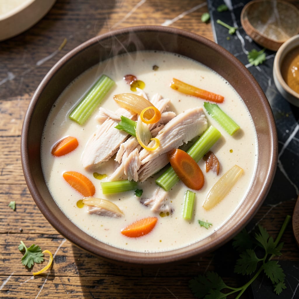 gluten free dairy free cream of chicken soup recipe example with annotations