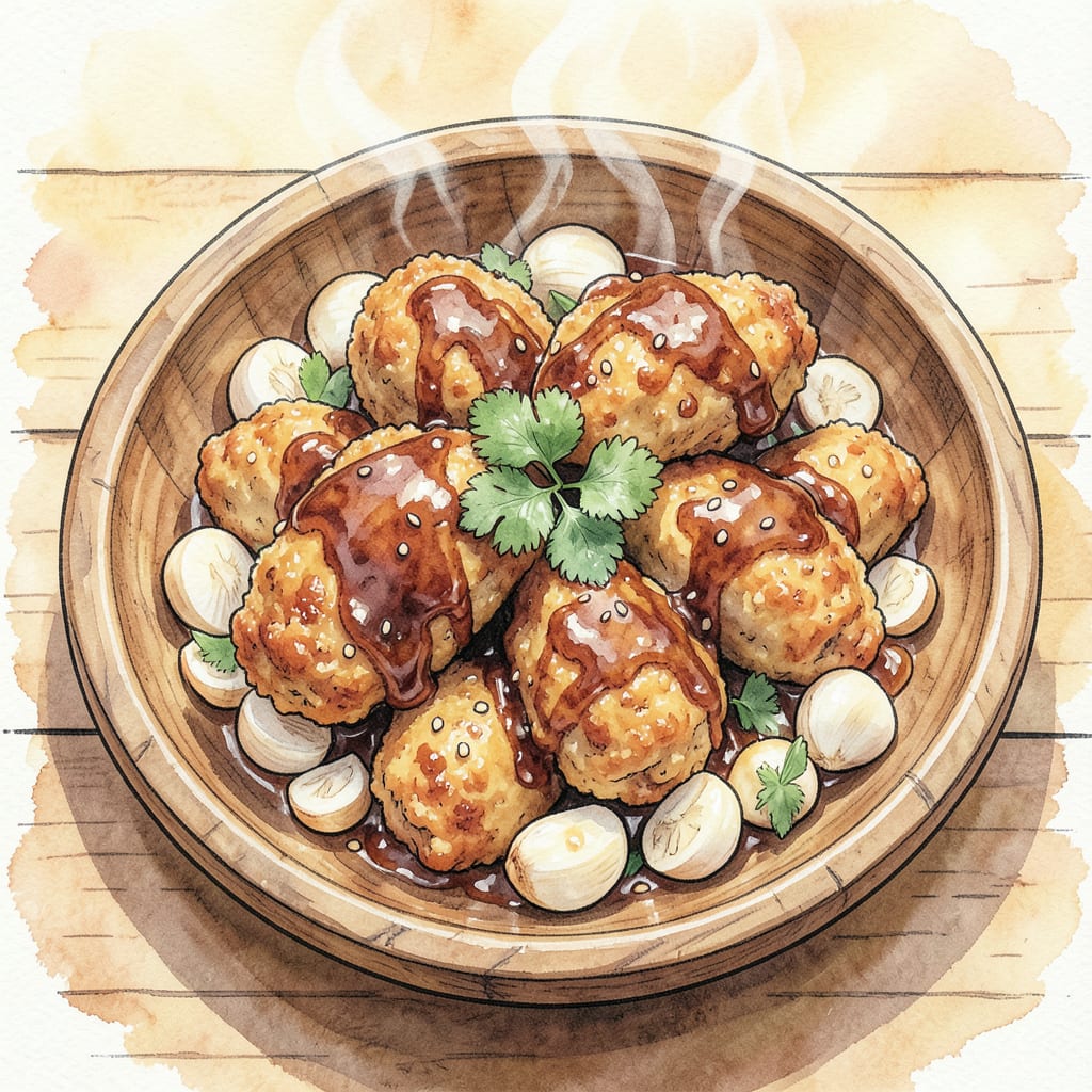 Golden Corral Bourbon Chicken Recipe: Sweet and Savory Restaurant Style Dish example with annotations