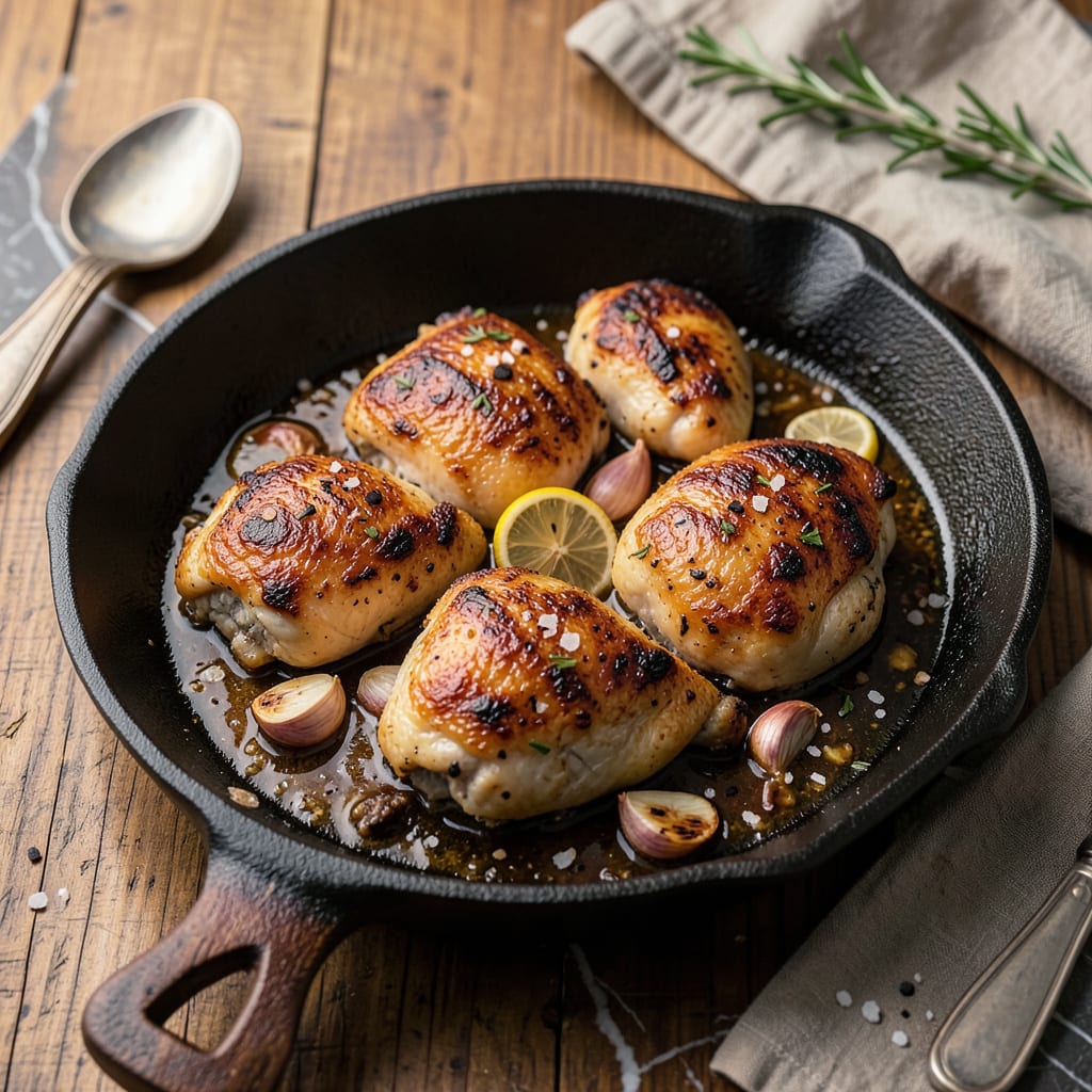 How Long to Cook Chicken Thighs in a Skillet: Exact Times for Crispy Skin and Juicy Meat detailed visual guide