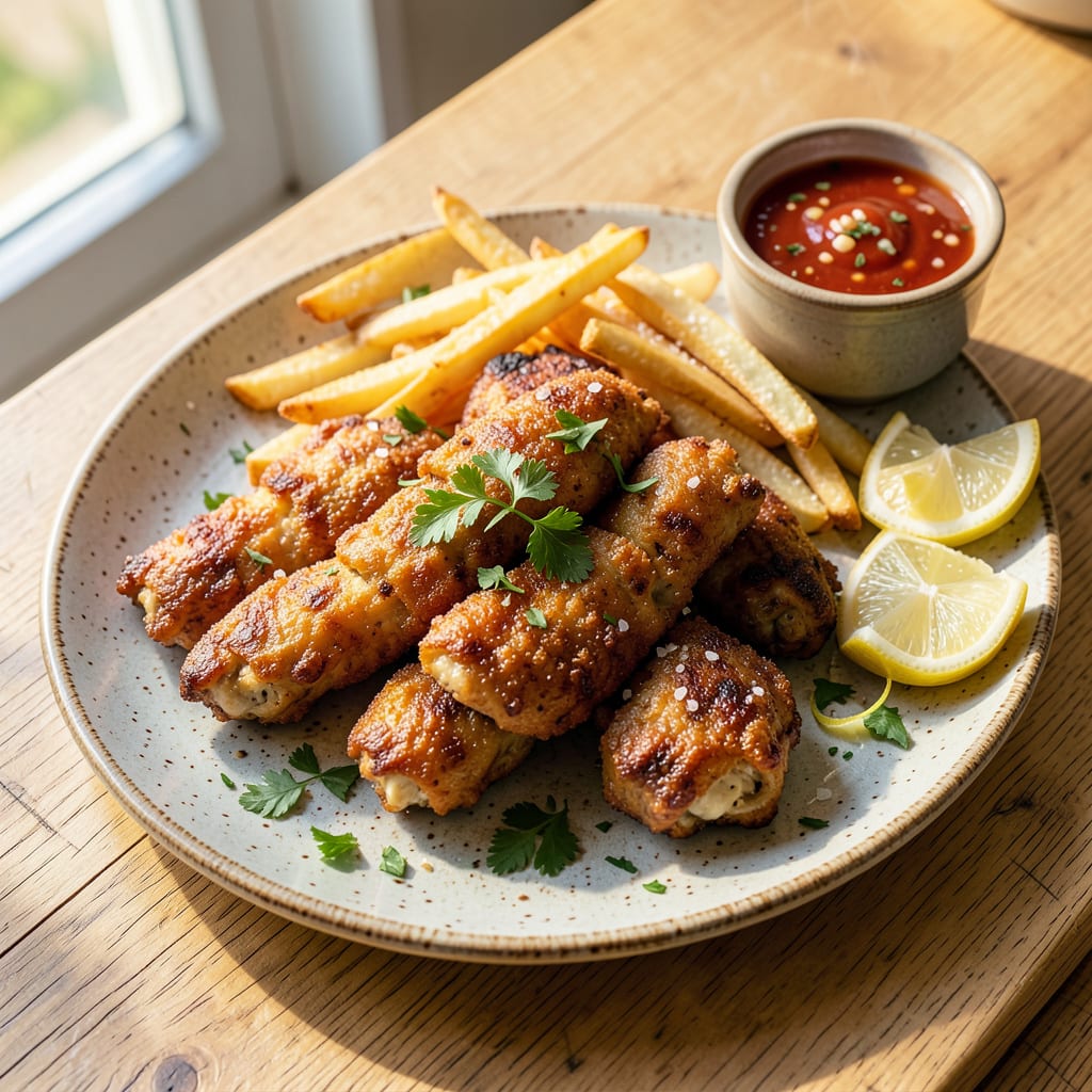 Visual representation of How to Heat Up Chicken Tenders in Oven: Crispy Outside, Juicy Inside in 10 Minutes