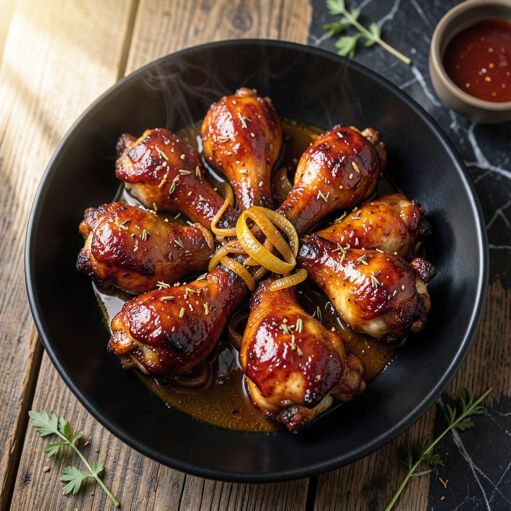 Complete instant pot bbq chicken drumsticks recipe overview image