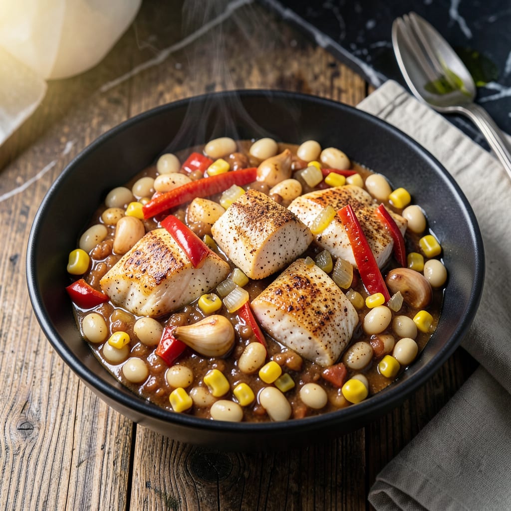 Complete instant pot chicken chilli recipe overview image