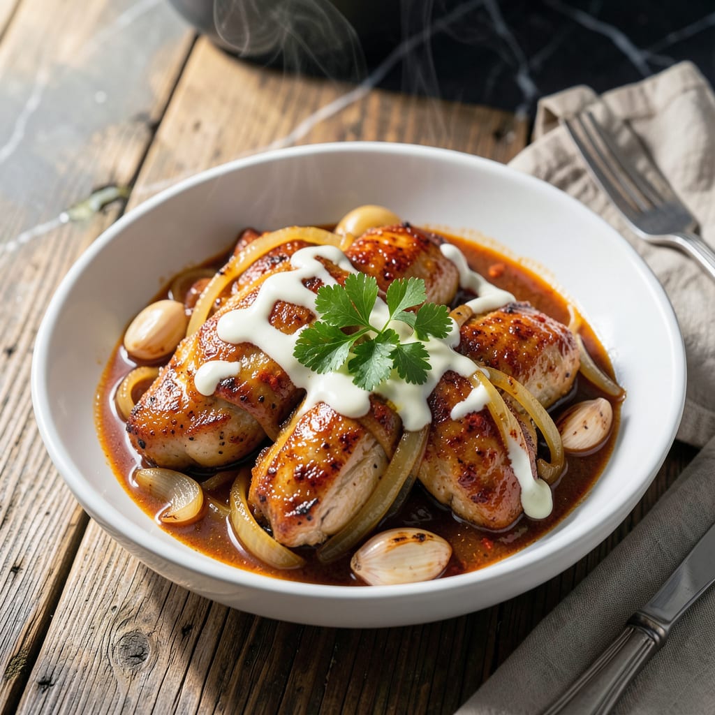 Comprehensive instant pot chicken paprikash recipe visual reference