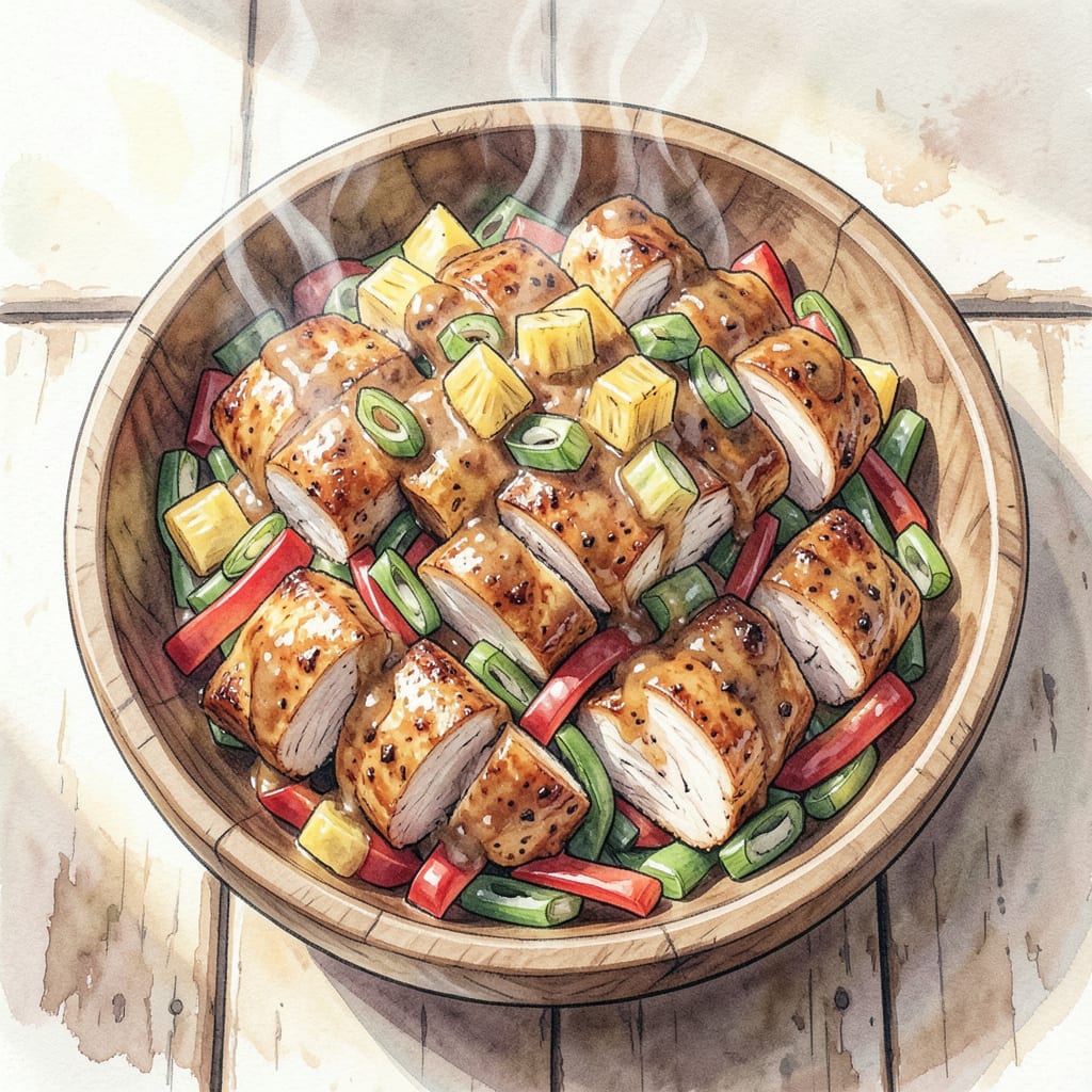 Jerk Chicken Pineapple Bowl Bahama Breeze Recipe: Tropical Island Flavors in a Bowl