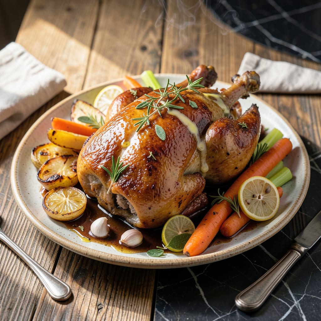 Comprehensive juicy roasted whole chicken recipe visual reference