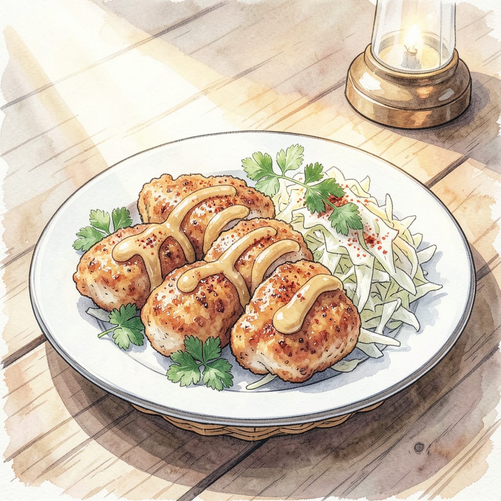 kfc chicken tenders recipe example with annotations
