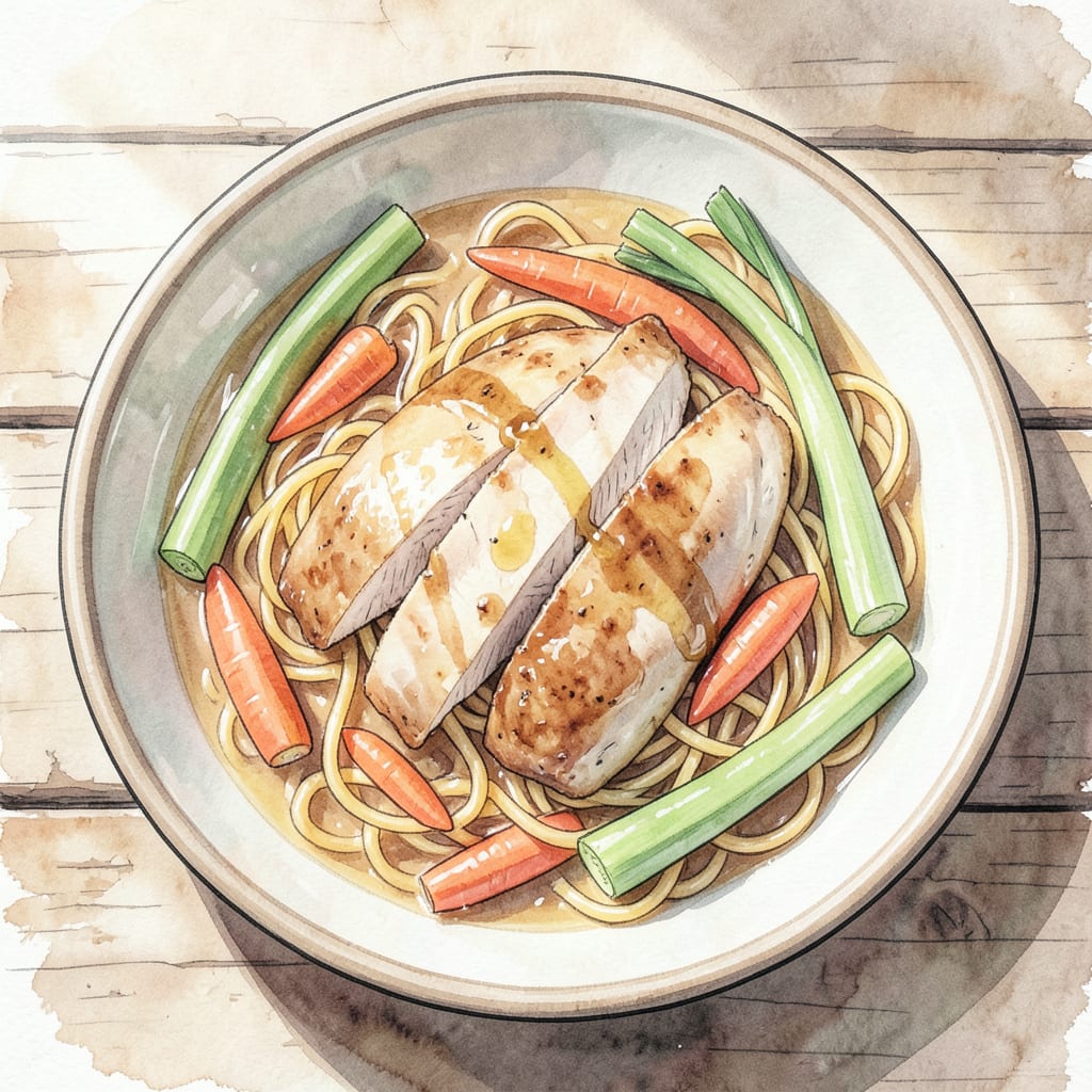 Lipton Chicken Noodle Soup Recipe: Comforting Classic in 30 Minutes example with annotations
