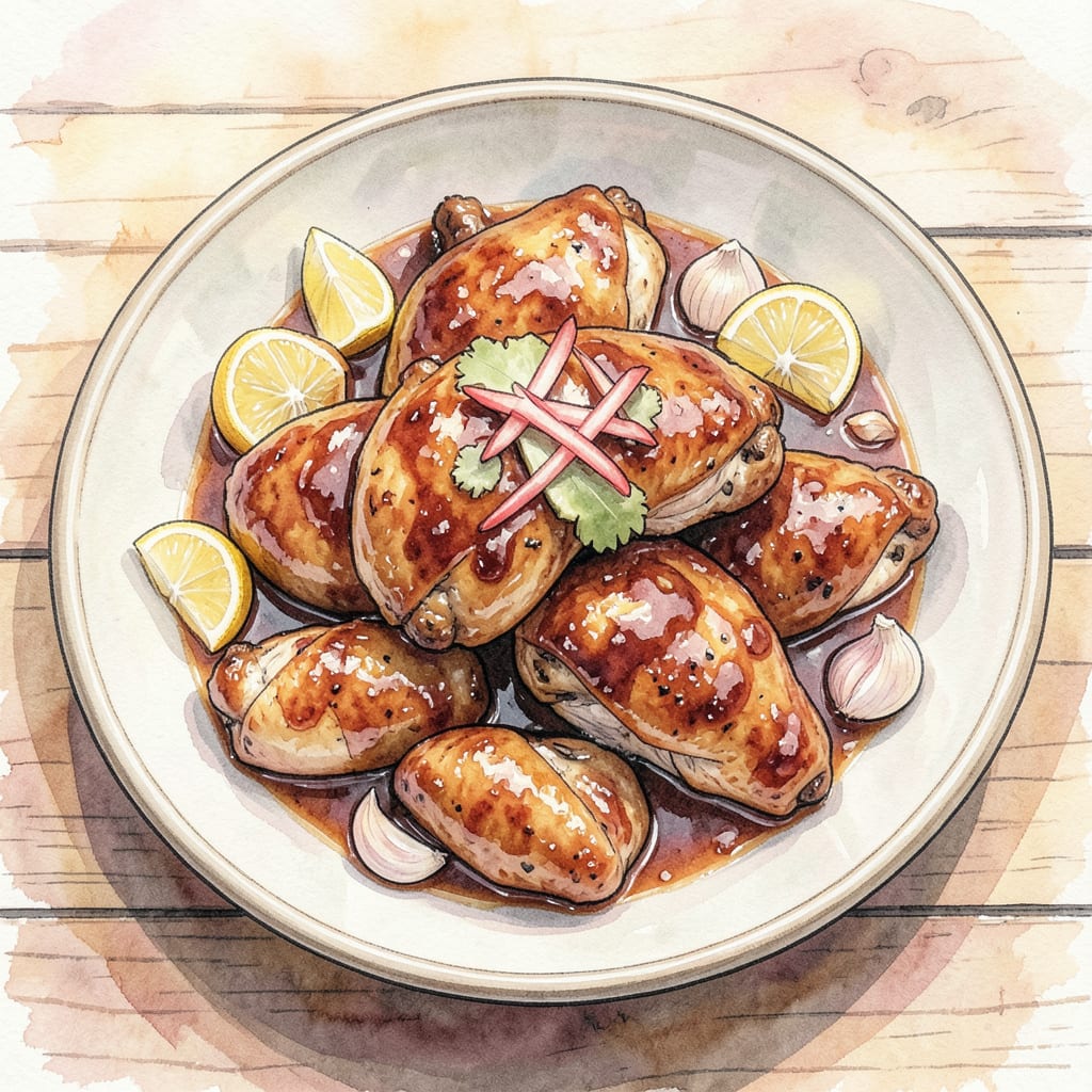 mall teriyaki chicken recipe example with annotations