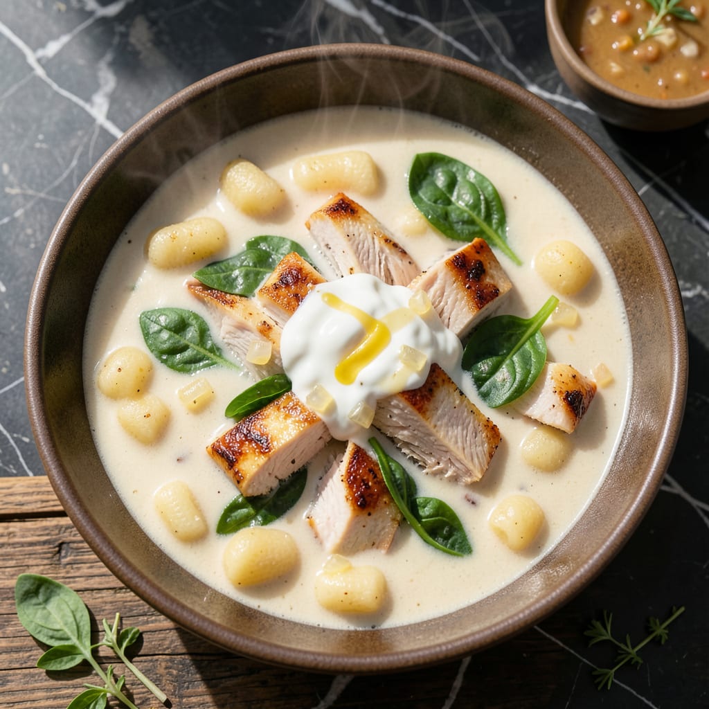 Complete olive garden chicken gnocchi soup recipe instant pot overview image