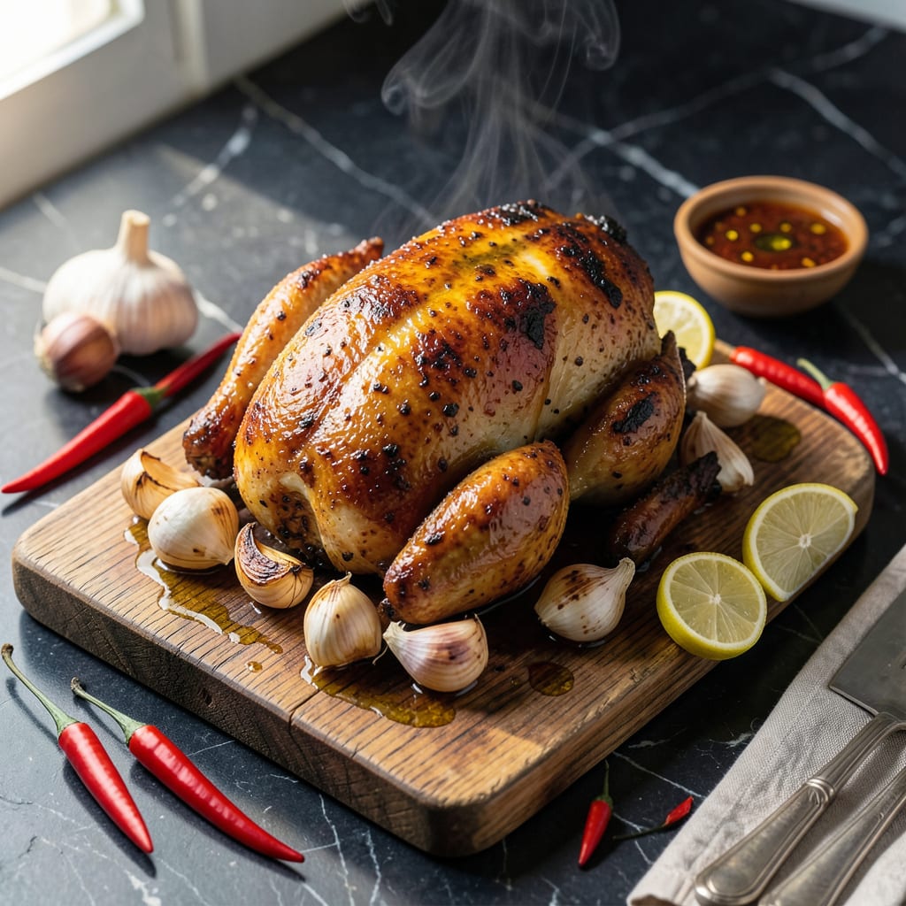 Complete peri peri roast chicken recipe overview image