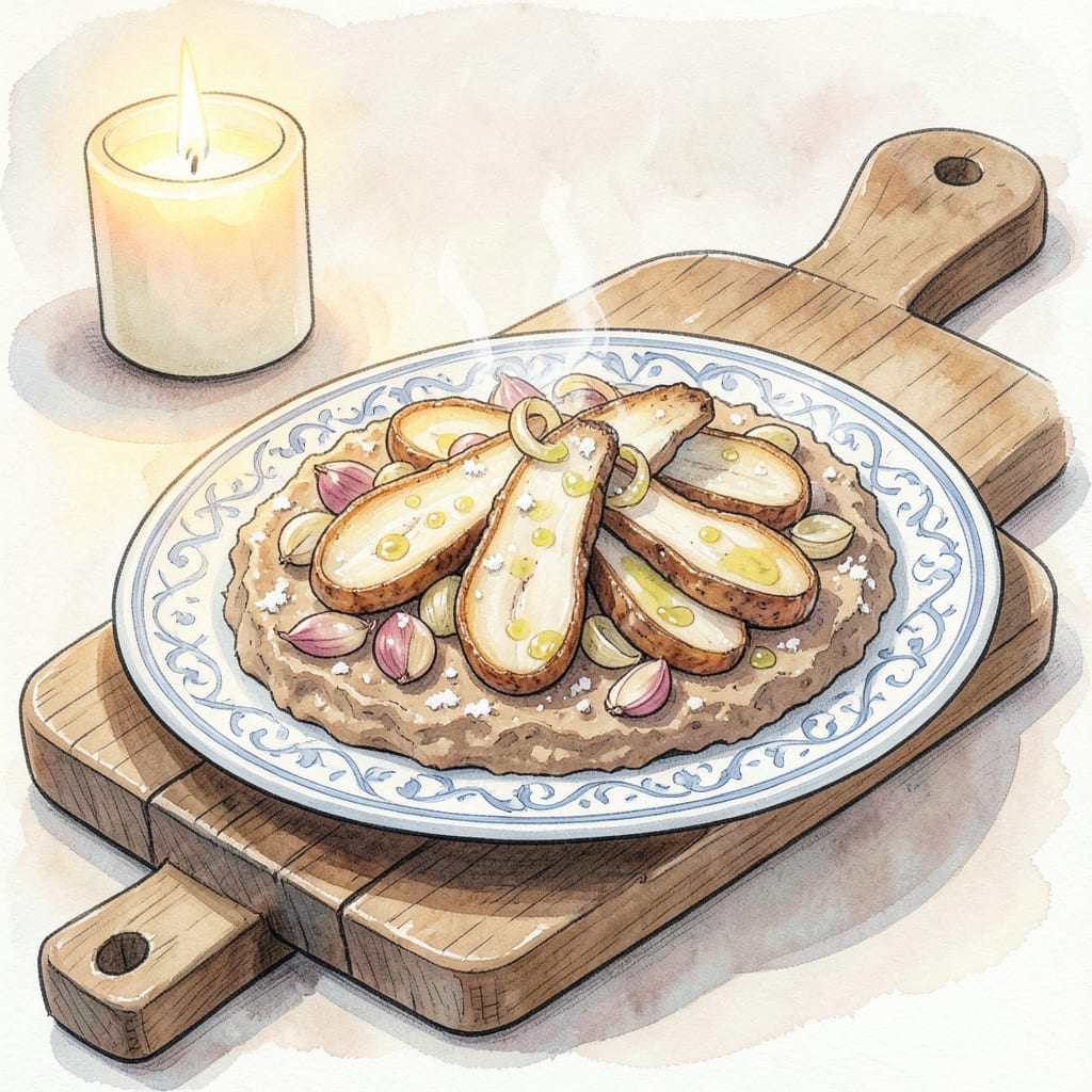 Visual representation of recipe for chicken livers