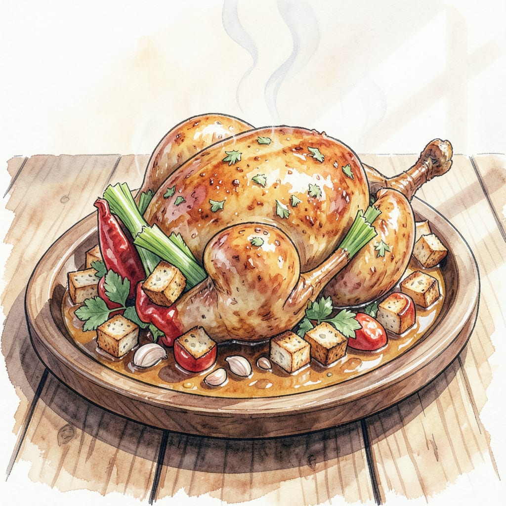 Roast Chicken and Stuffing Recipe: Comforting Sunday Dinner Perfection