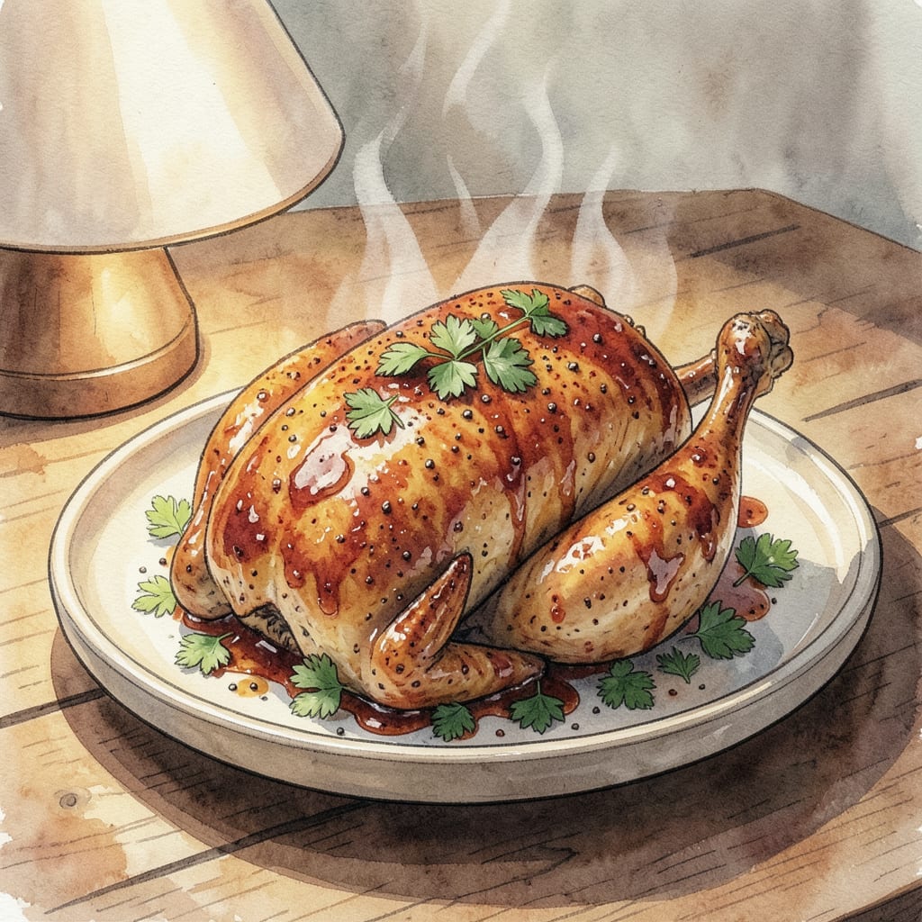 Roast Chicken in Convection Oven Recipe: Crispy Skin & Juicy Meat