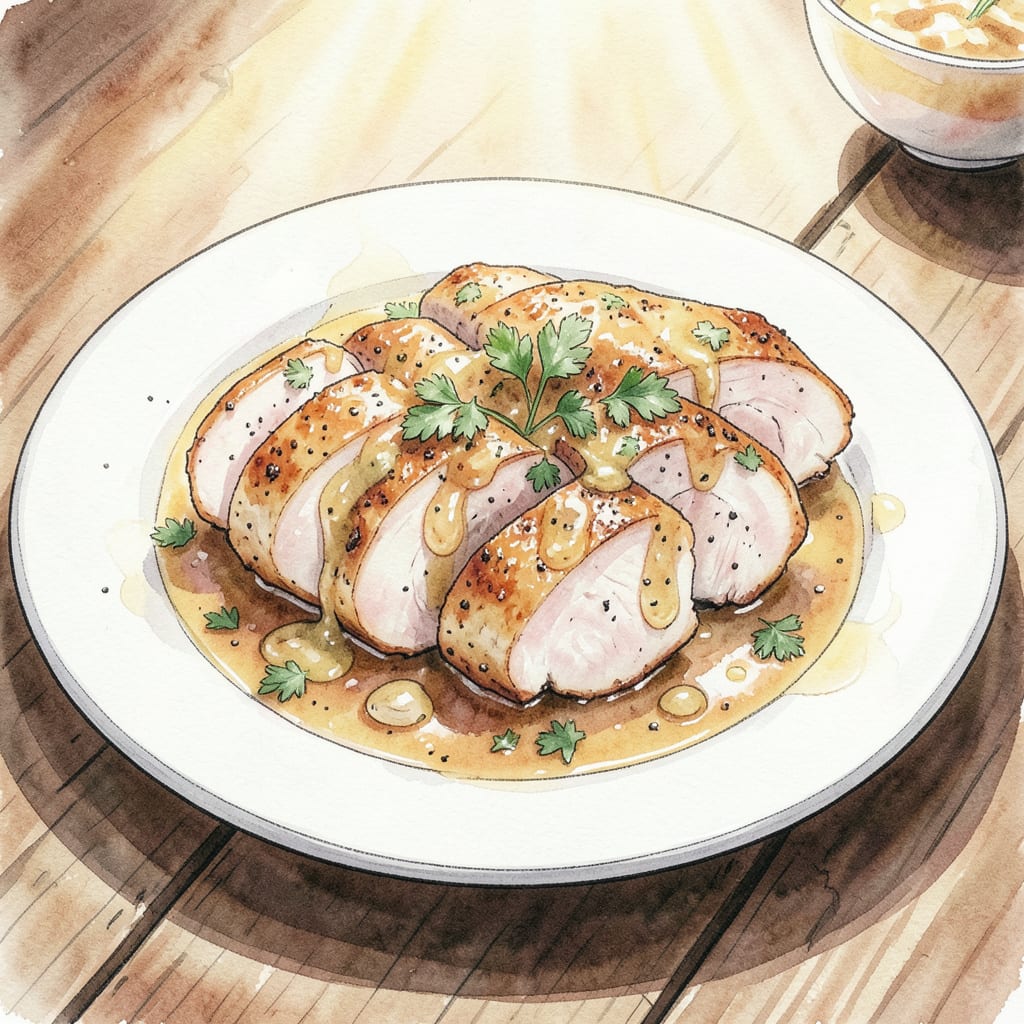 Sauteed Chicken Breast Recipe: Pan Seared Perfection Every Time illustration with key details