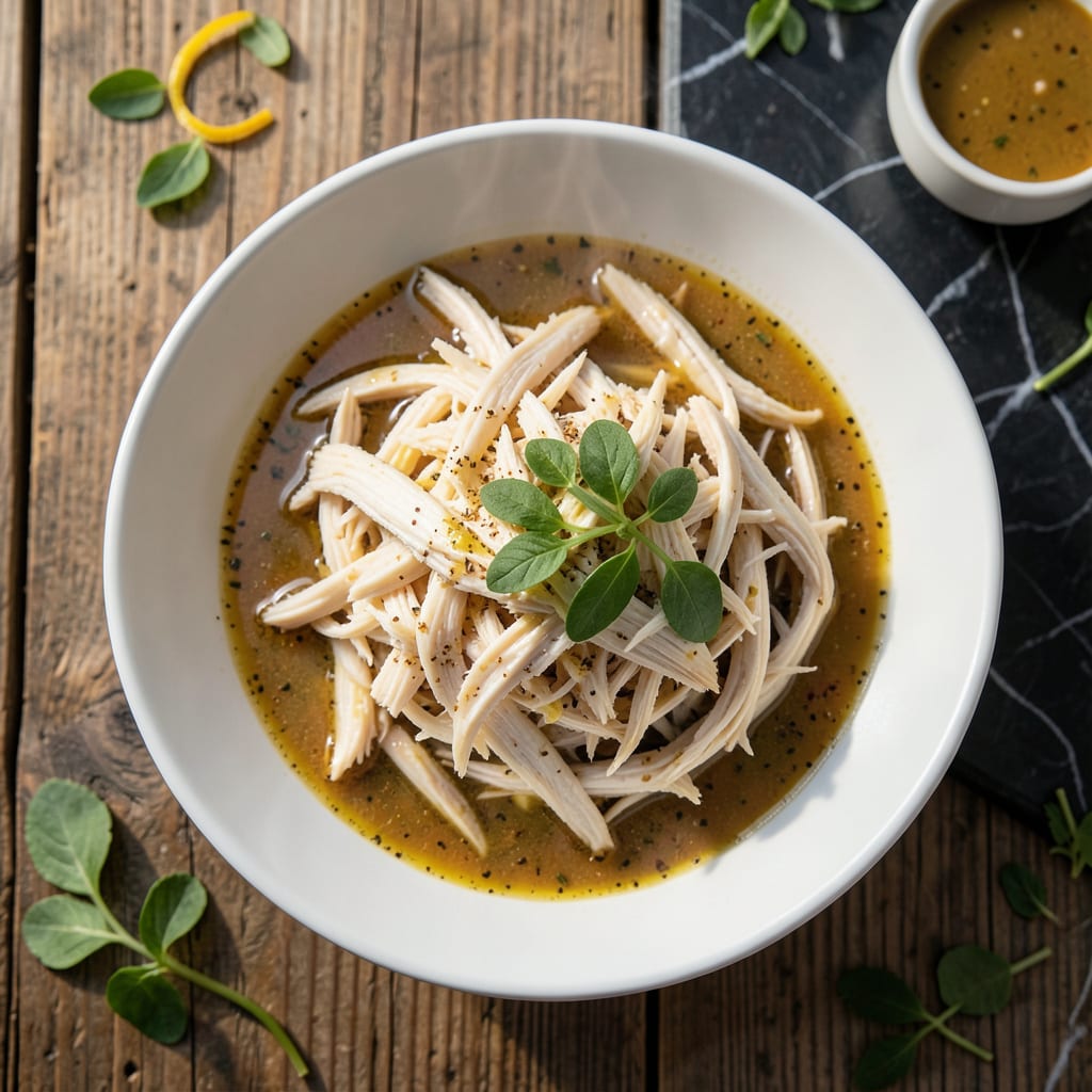 shredded chicken slow cook recipe detailed visual guide