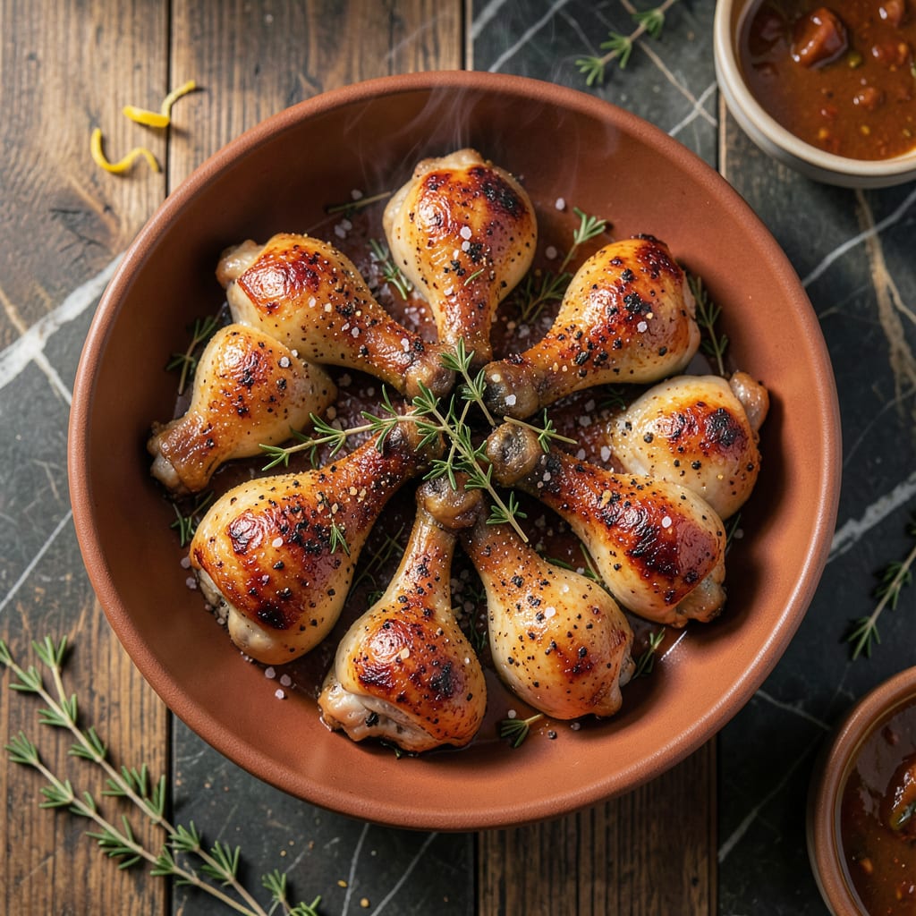 Complete slow cook chicken leg recipe overview image