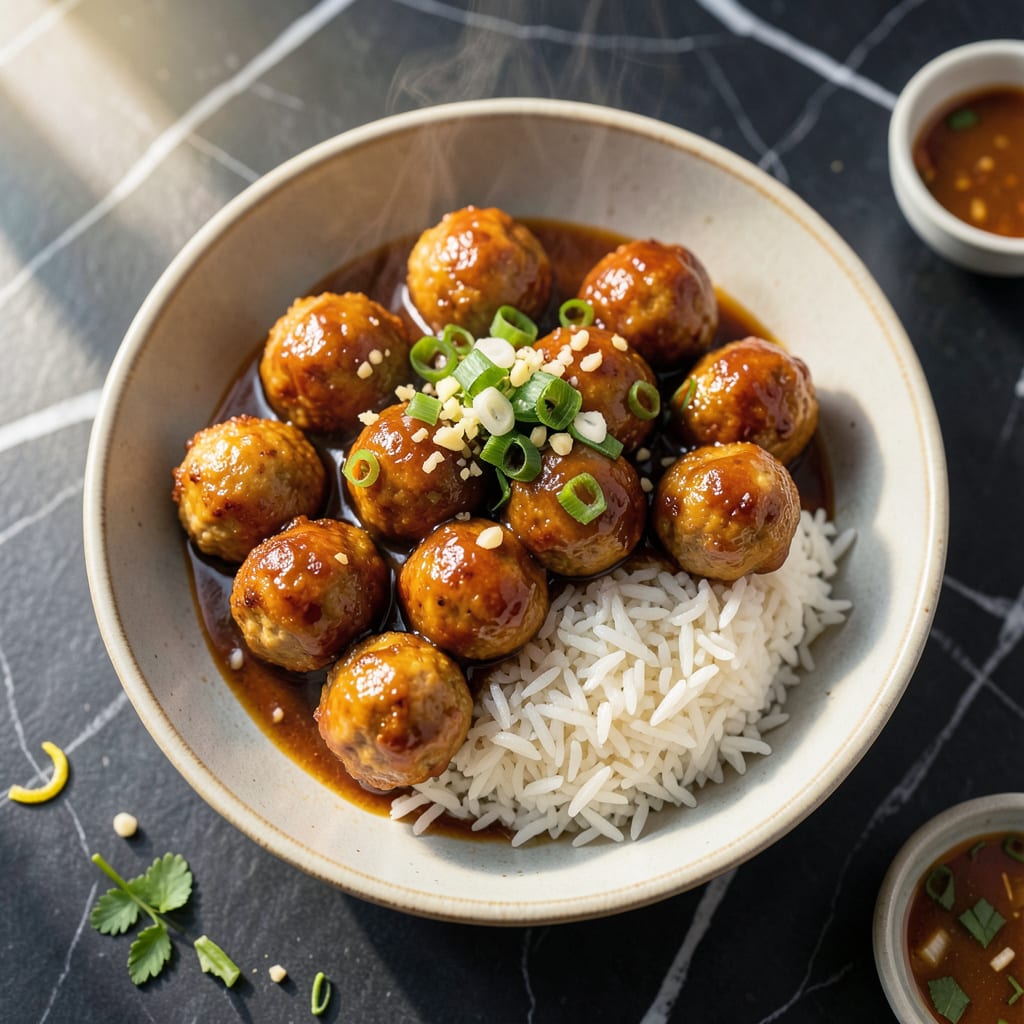 Comprehensive sweet and sour chicken meatballs recipe visual reference