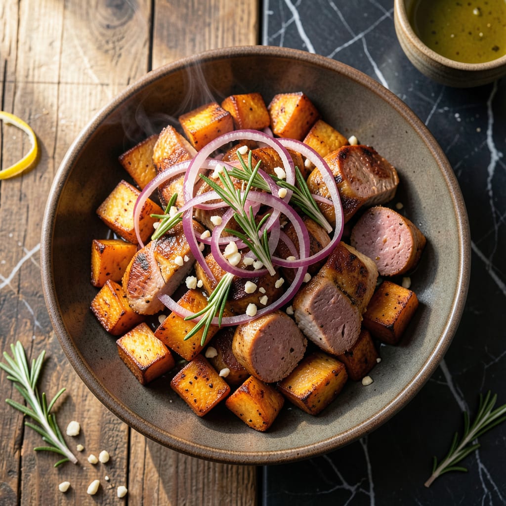 sweet potato chicken sausage recipe detailed visual guide
