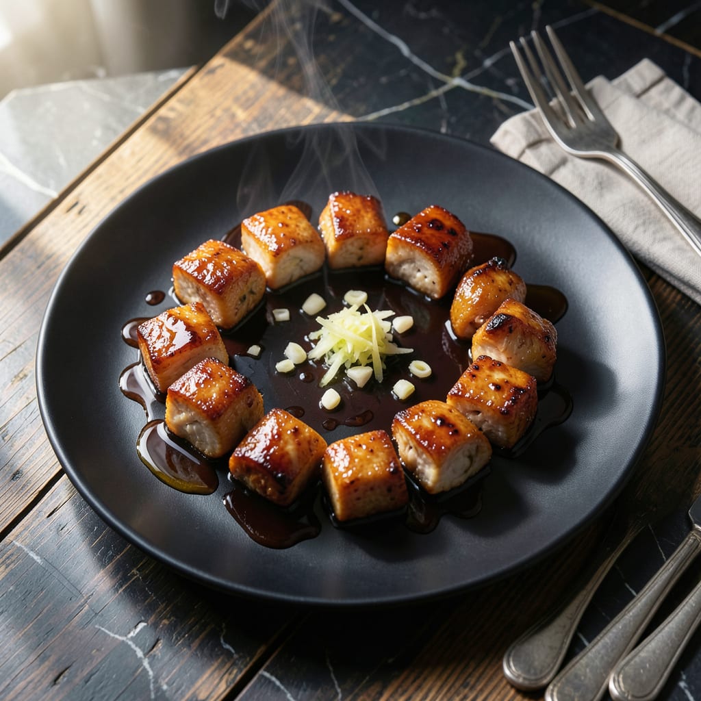 teriyaki chicken recipe with premade sauce illustration with key details