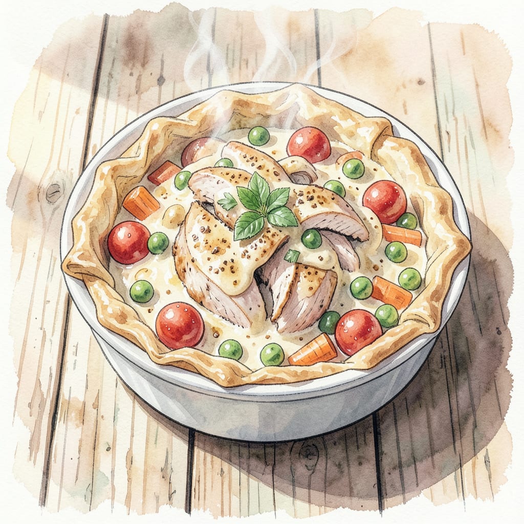 TikTok Chicken Pot Pie Recipe: Creamy Comfort in a Flaky Crust